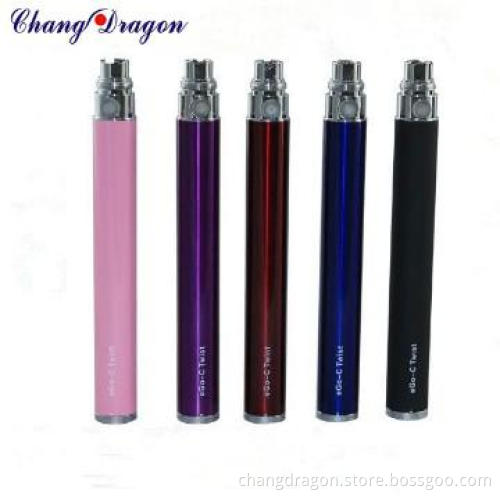 fashion color Variable voltage ego twist batteries wholesale